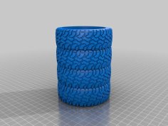 Mud Tire Pen Holder 3D Printer Model