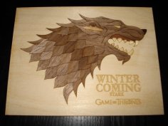 Laser Cut Game Of Thrones – Stark Emblem