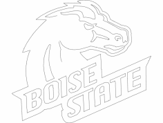 boise-state-2 dxf Dosyası