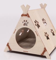 Laser Cut Cat House