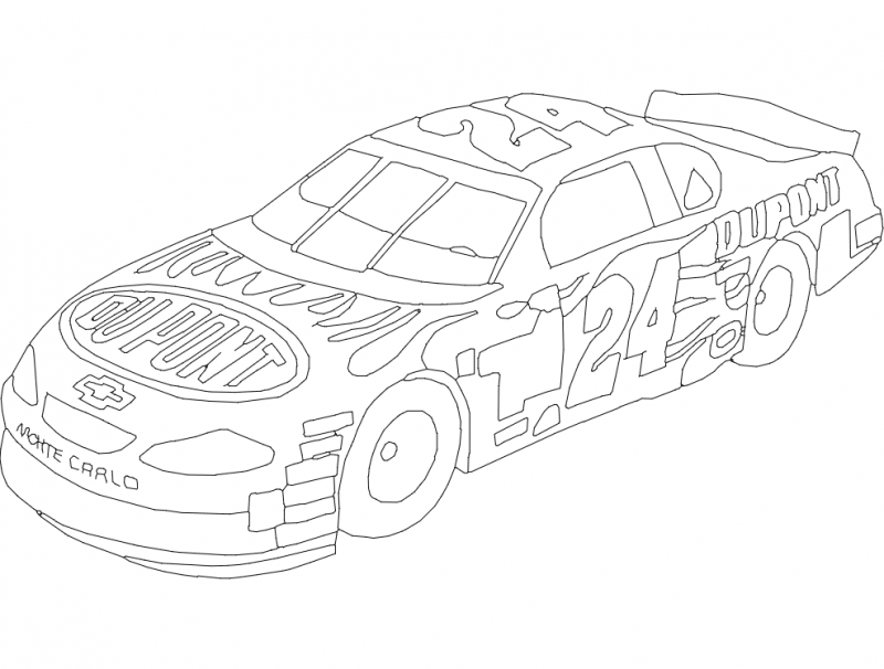 Dupont Chevy 24 Lineart dxf файл