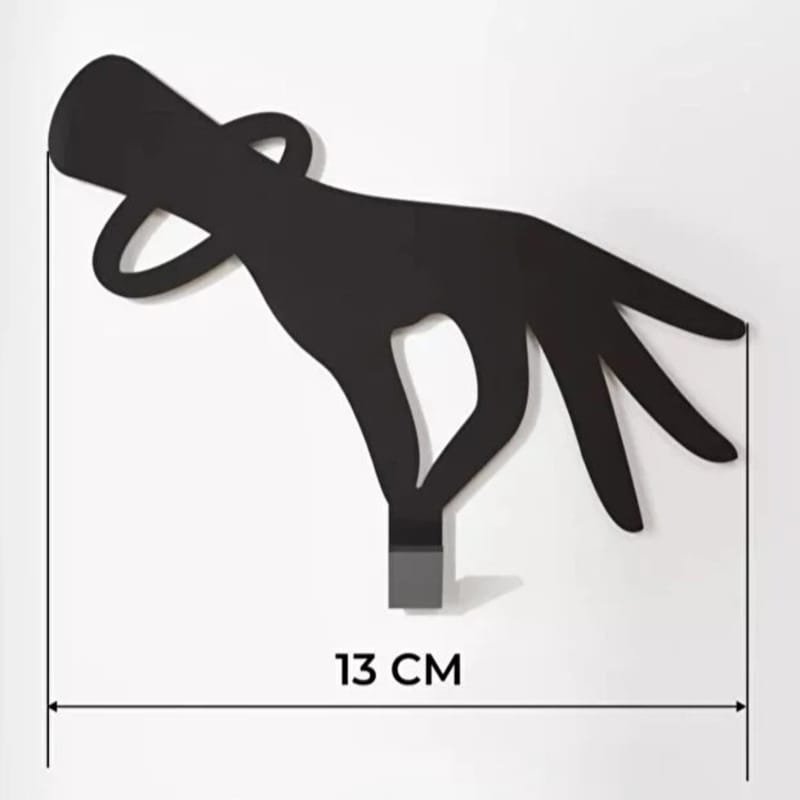 Laser Cut Metal Hand Shaped Towel Rack, Kitchen Hanger, Bathroom Wall Hook