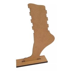 Laser Cut Foot Shaped Anklet Display Stand, Foot Display Storage Showcase Stand