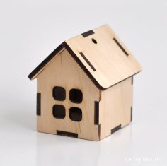 Laser Cut Small Wooden House