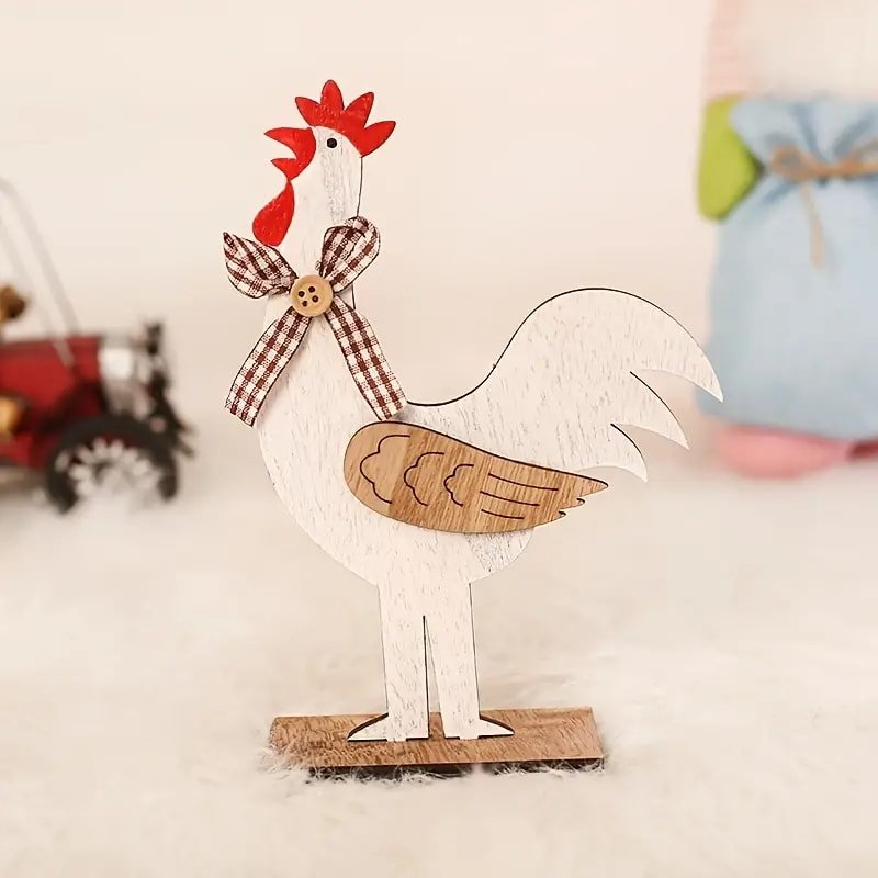 Laser Cut Classic Easter Rooster Decoration
