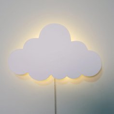 Laser Cut Cloud Night Light Baby Room Wall Light