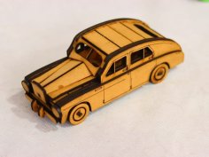 Laser Cut Vintage Wooden Car Toy 3D Puzzle