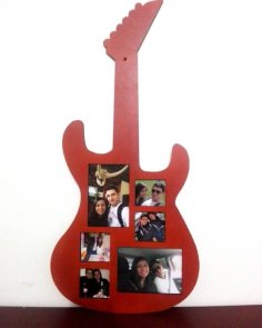 Laser Cut Guitar Shaped Picture Frame Personalized Gifts For Music Lovers