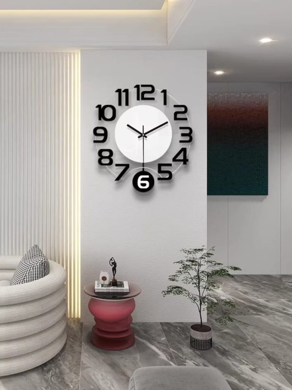 Laser Cut Acrylic 3D Wall Clock