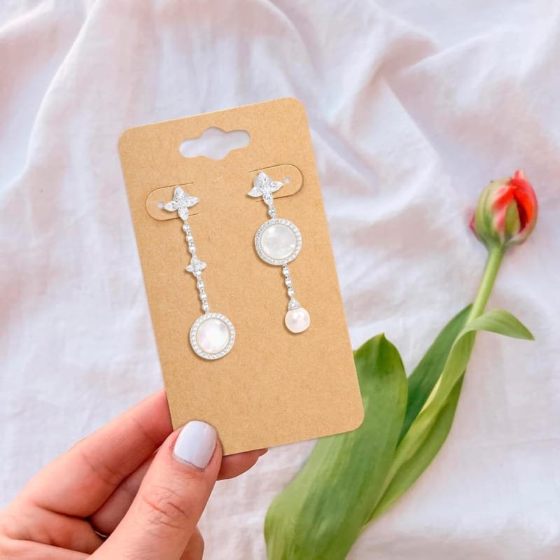 Laser Cut Earring Paper Cards Earring Display Cards For Selling