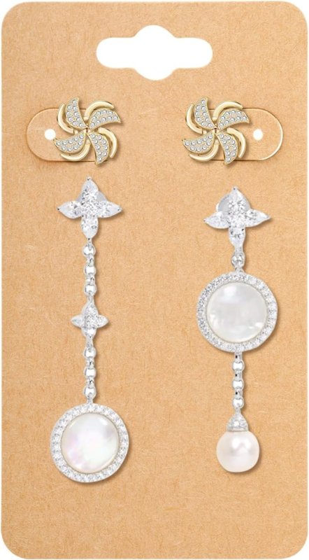 Laser Cut Earring Paper Cards Earring Display Cards For Selling