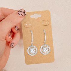 Laser Cut Earring Paper Cards Earring Display Cards For Selling