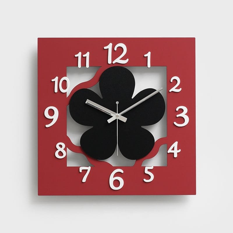 Laser Cut Modern Creative Flower Wall Clock