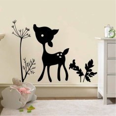 Laser Cut Baby Fawn Deer Animal Nursery Baby Room Decor