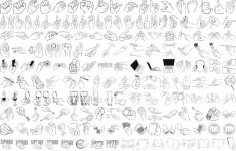 Hand Gestures Vector Art Free Vector