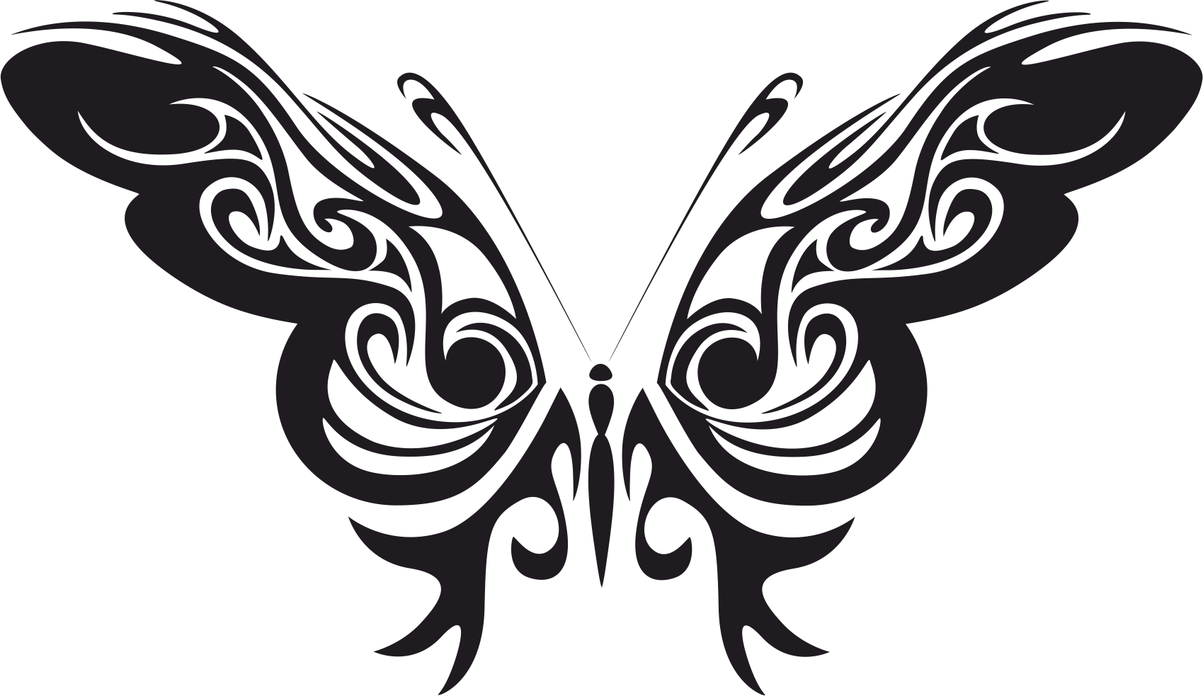 Download Tribal Butterfly Vector Art Free Vector cdr Download ...