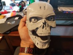 T-800 Terminator Exoskull In Four Pieces 3D Printer Model