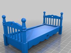 Dollhouse Bed 3D Printer Model