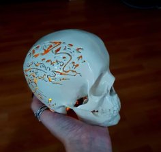 Ragnar Lothbrok Tattoo Skull 3D Printer Model