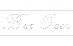 Bar open dxf File