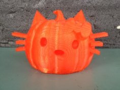 Cat Pumpkin 3D Printer Model