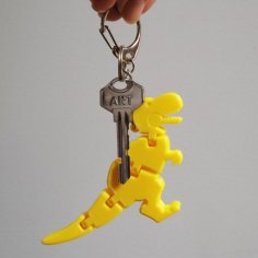 Baby T-rex Flexy Keychain 3D Printer Model