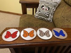 Butterfly Coaster 3D Printer Model