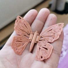 Hinged Butterfly 3D Printer Model