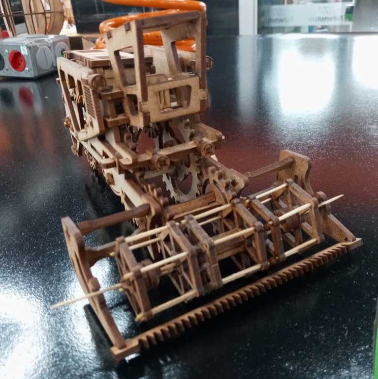 Laser Cut Harvester 3D Puzzle