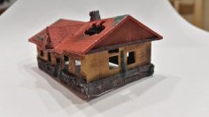 Old House N-Scale 3D Printer Model