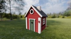 Scandinavian Birdhouse 3D Printer Model