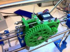 Herringbone Geared Extruder 3D Printer Model