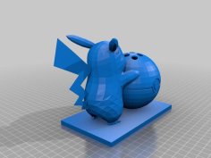 Pikachu Pencil Holder 3D Printer Model