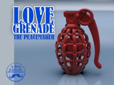 LOVE GRENADE -the Peacemaker- 3D Printer Model