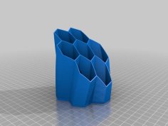 Penholder – Twisted Honeycomb 3D Printer Model