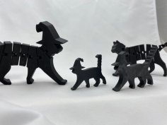 Halloween Flexi Cat 3D Printer Model