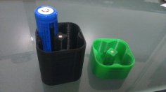 18650 Battery Tray With Magnetic Insert 3D Printer Model