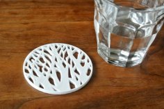 Tree Silhouette Coaster 3D Printer Model