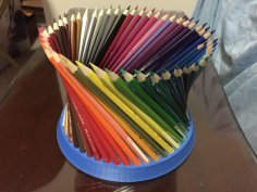 Customizable Fancy Pencil Holder (you Choose The Number) 3D Printer Model