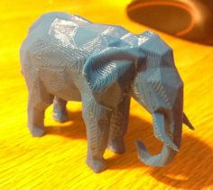 Low Poly Elephant 3D Printer Model