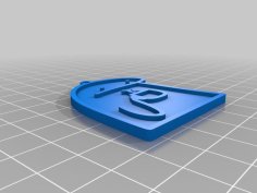 Flork Keychain 3D Printer Model