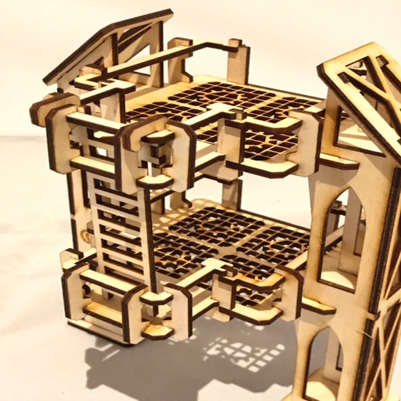 Laser Cut Ladder Gantries 3mm SVG File