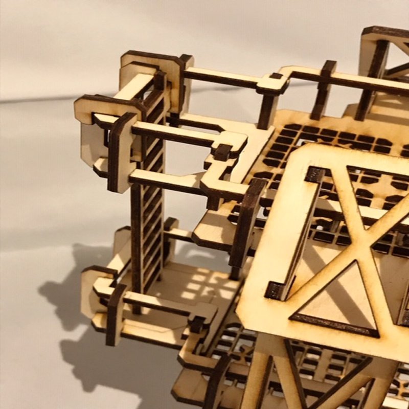 Laser Cut Ladder Gantries 3mm SVG File