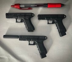 Glock G19 Keychains 3D Printer Model