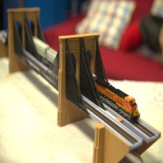 N-Scale Brooklyn Bridge 3D Printer Model