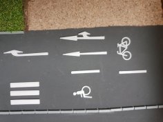 H0 / HO Road Marking / Straßenmarkierung 3D Printer Model