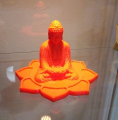 Sitting Budda On Lotus Blossom 3D Printer Model