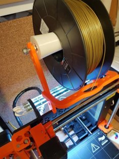 Convenient Spool Holder And Filament Guide For Prusa I3 Mk2 3D Printer Model