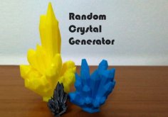 Random Crystal Generator 3D Printer Model