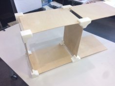 Plywood Box Joint (3mm Thick) 3D Printer Model